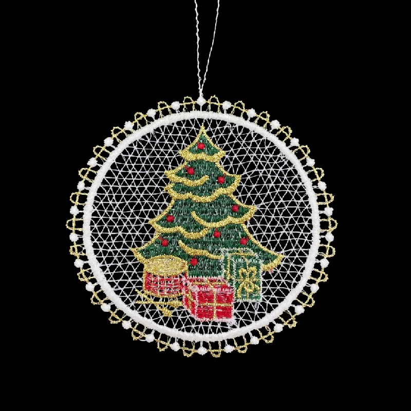 Lace Ball with Christmas Tree Ornament by StiVoTex Vogel