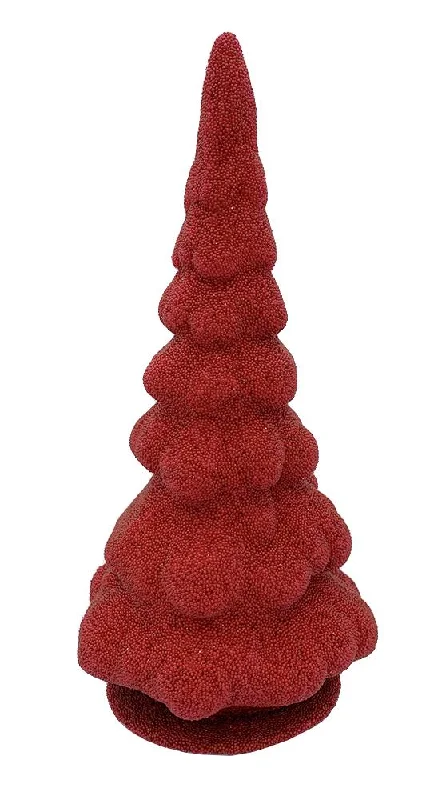 Large Red Beaded Tree Candy Container 2 by Ino Schaller