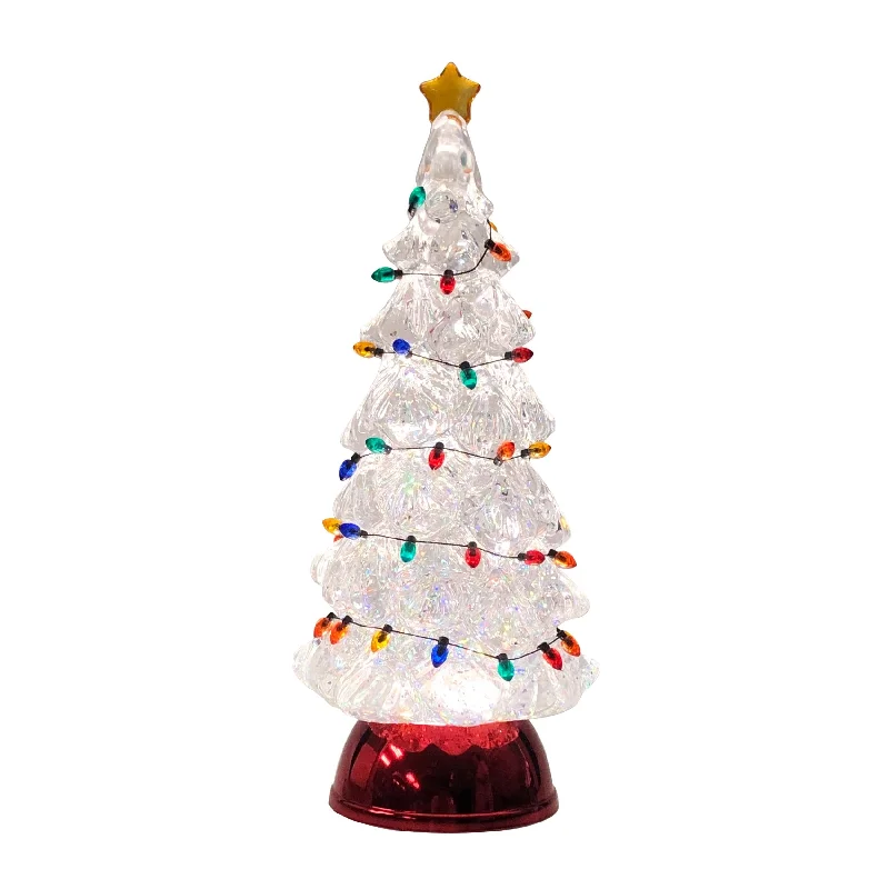 LED Tree 11.5"H Plastic w/USB Cord (or Battery Powered)