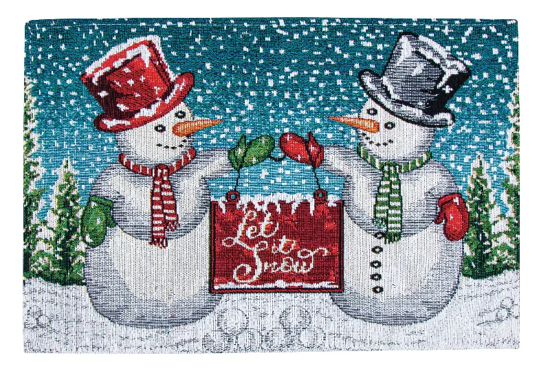 Let It Snow Couple Tapestry Placemat