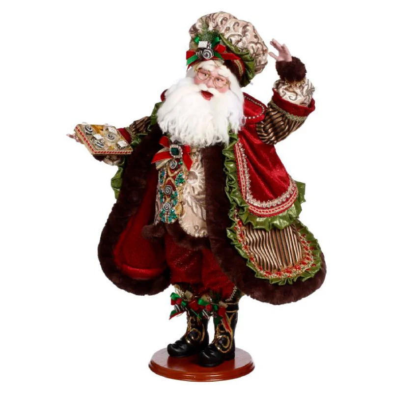 Chocolatier Santa Figurine, 26"