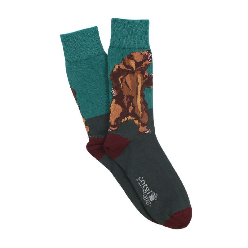 Men's Grizzly Bear Cotton Socks