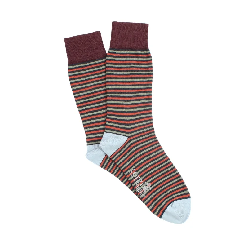 Men's Striped Cotton Socks