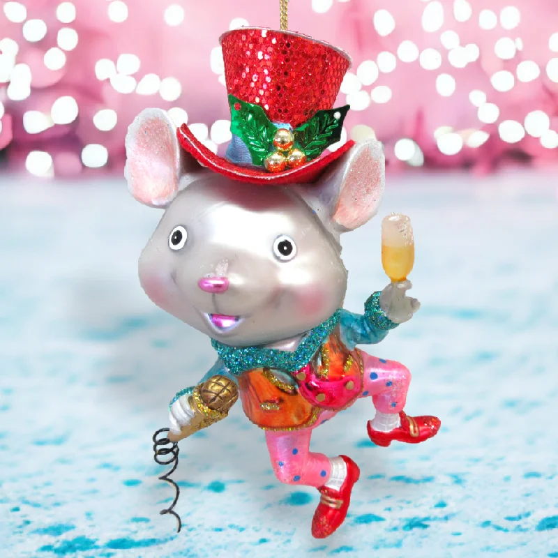 Mr Mouse Dancing w/Hat Ornament