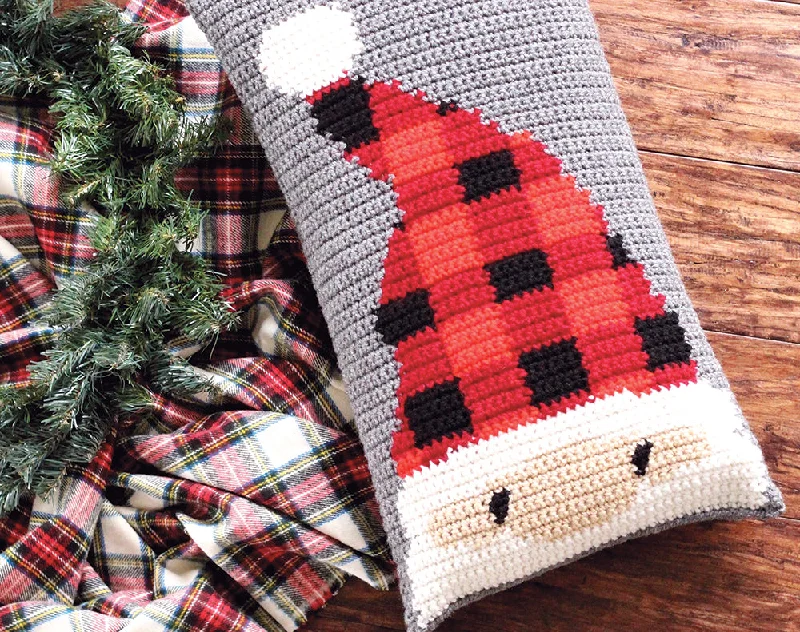 Peeking Santa Pillow