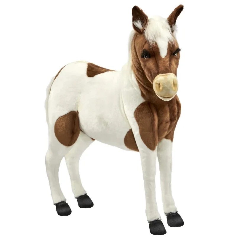 Shetland Pony White & Brown 42"L