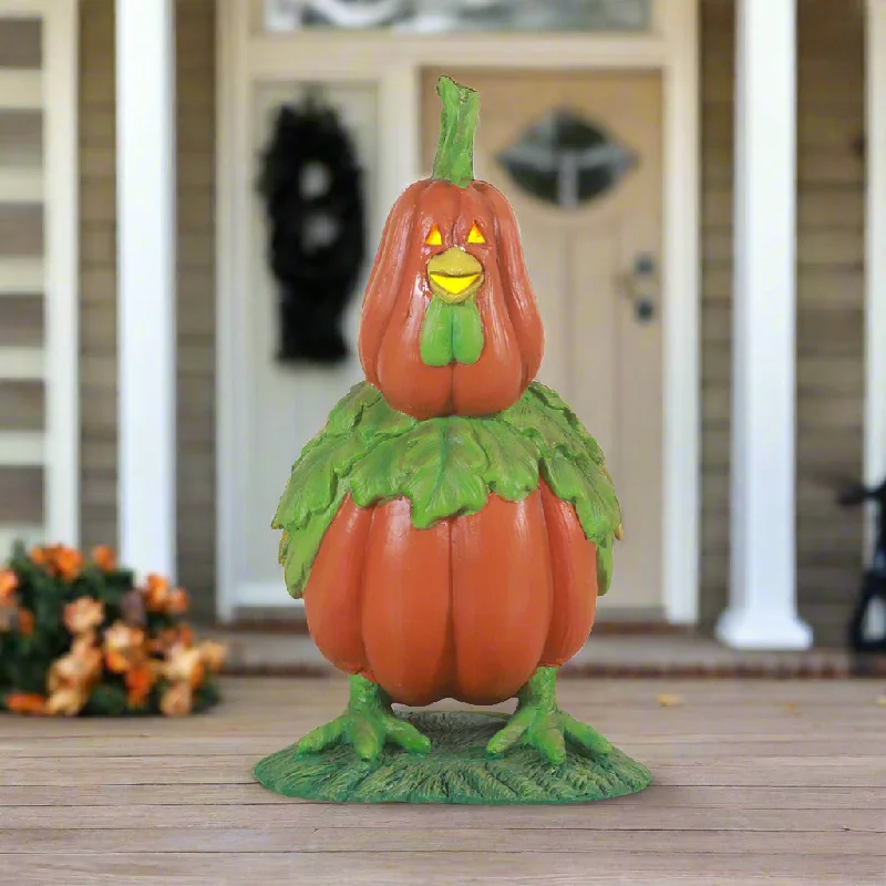 Pumpkin Rooster Decor for Halloween and Thanksgiving Decors