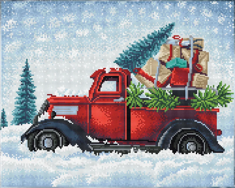 Red Truck Diamond Art Kit