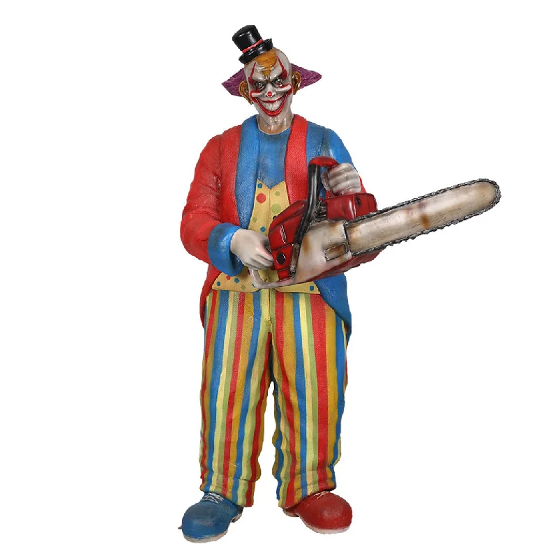 Scary Clown With Chainsaw