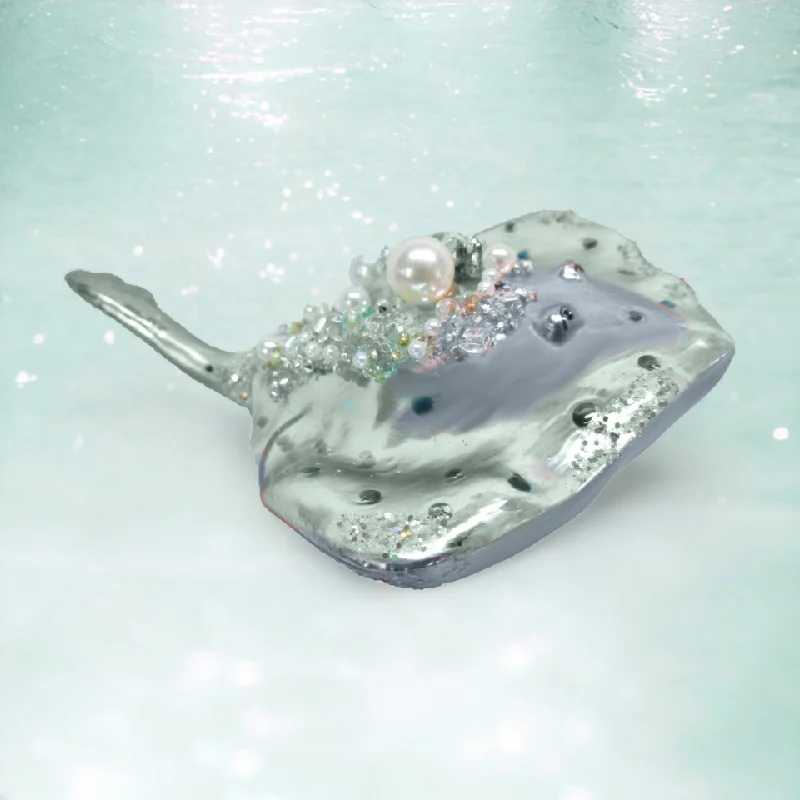 Seafoam Stingray Ornament