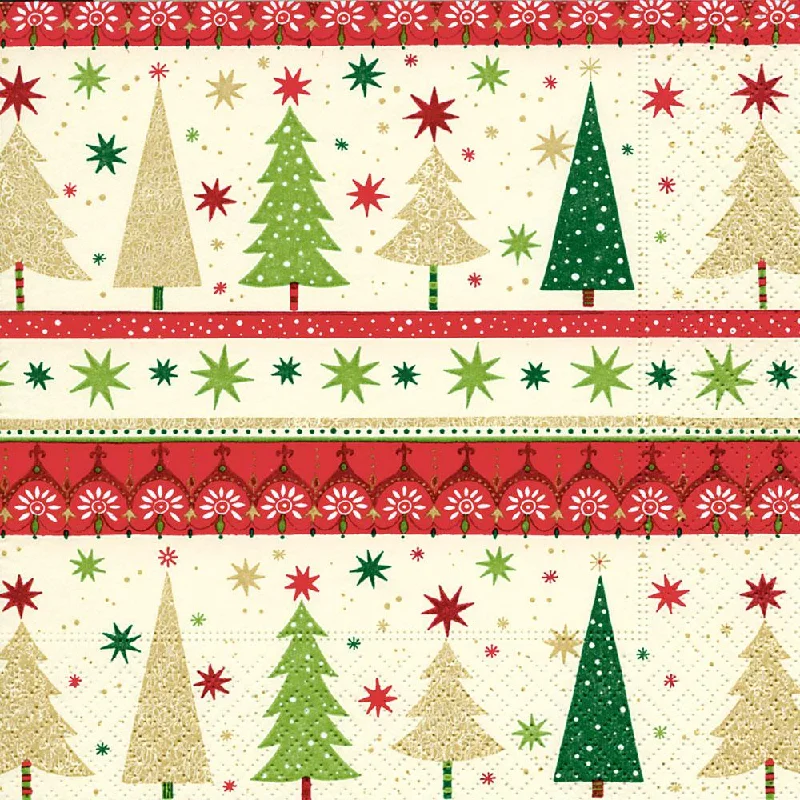 Simple Christmas Tree Paper Cocktail Napkins by Paper and Design GmbH