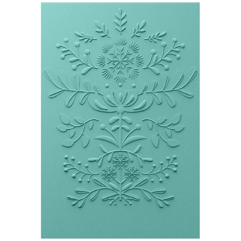 Sizzix 3-D Textured Impressions Embossing Folder Yuletide - by Catherine Pooler