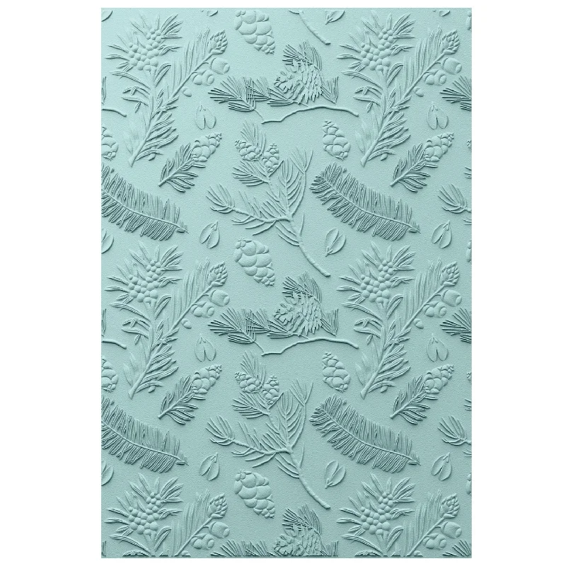 Sizzix 3D Textured Impressions A5 Embossing Folder - PinesÂ by 49 and Market