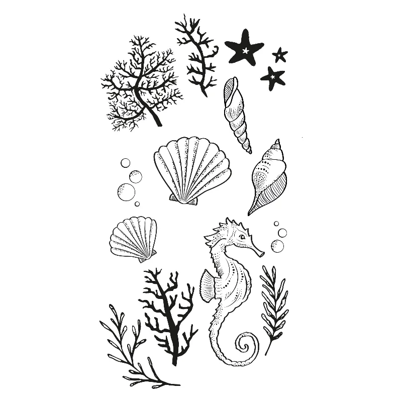 Sizzix Clear Stamps Set 15PK - Ocean Elements