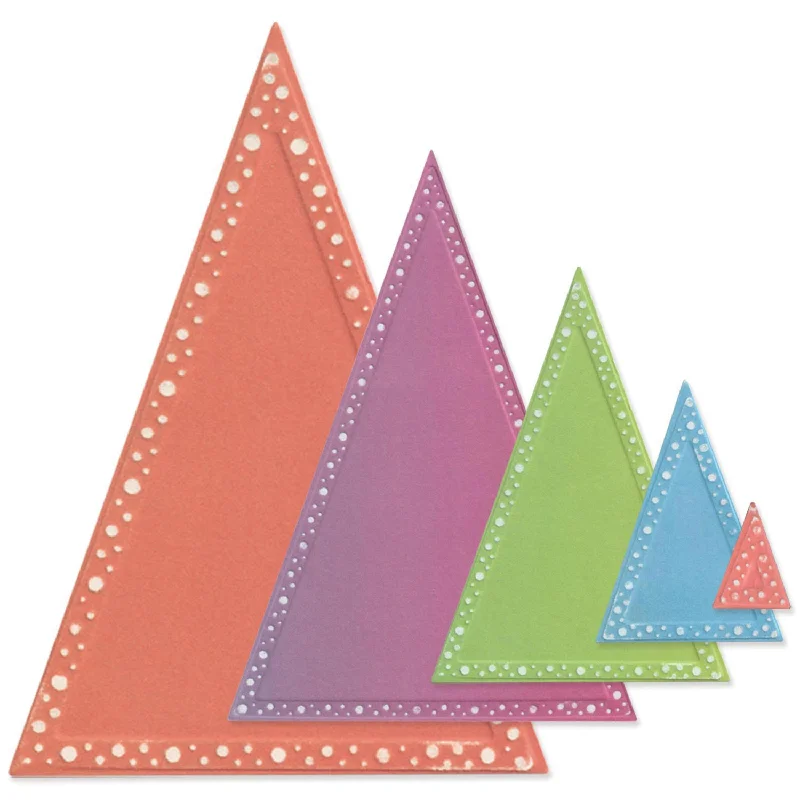 Sizzix Framelits Die Set 16PK - Fanciful Framelits, Patti's Perfect Triangles by Stacey Park