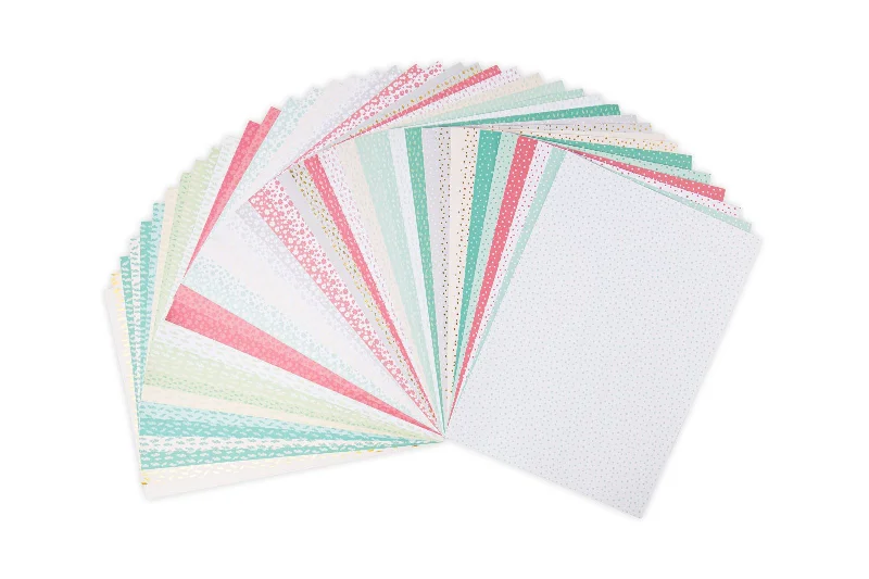 Sizzix Surfacez - Patterned Paper, 8 1/4"x11 3/4", Botanicals, 60 Sheets