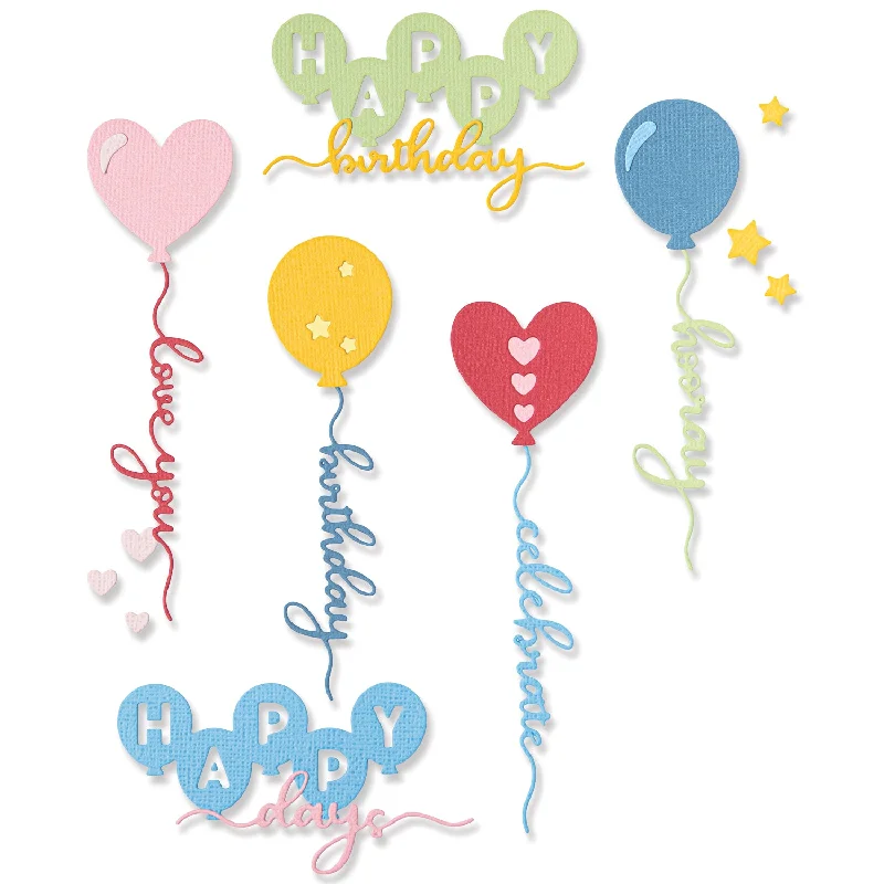 Sizzix Thinlits Dies - Balloon Occasions by Olivia Rose