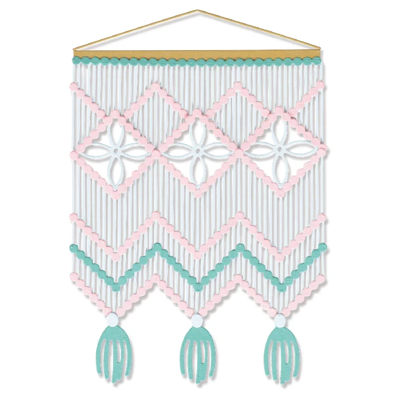 Sizzix Thinlits Dies - Macrame Card Front by Jennifer Ogborn