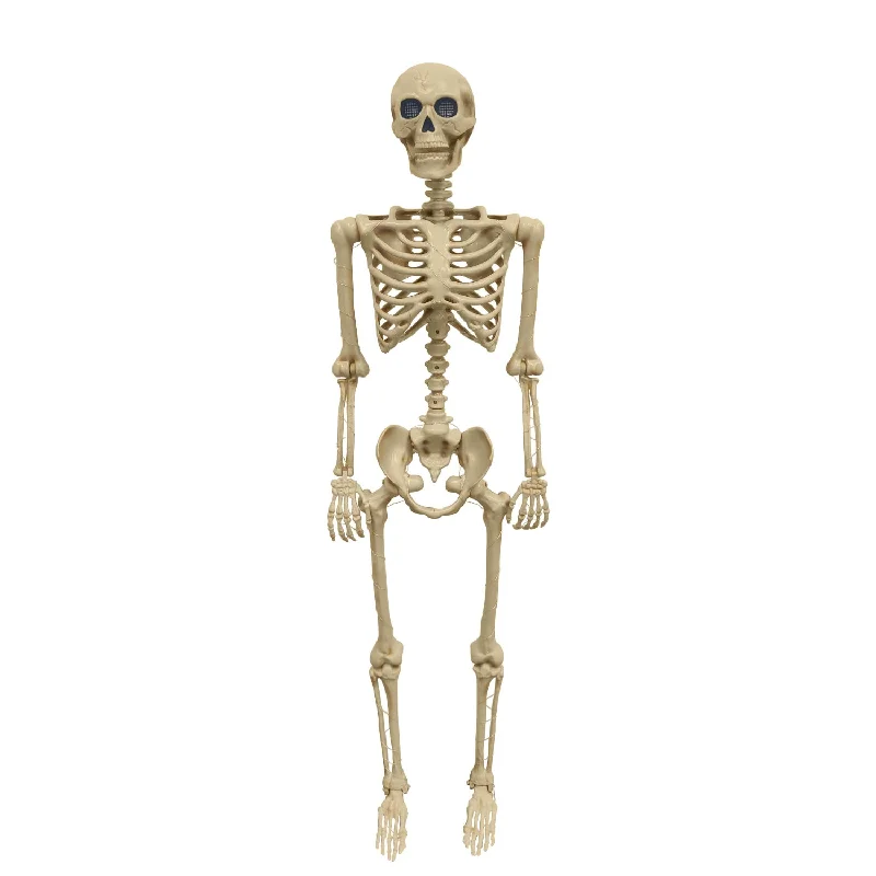 Skeleton with LCD Eyes, Antique Ivory (Battery operated)