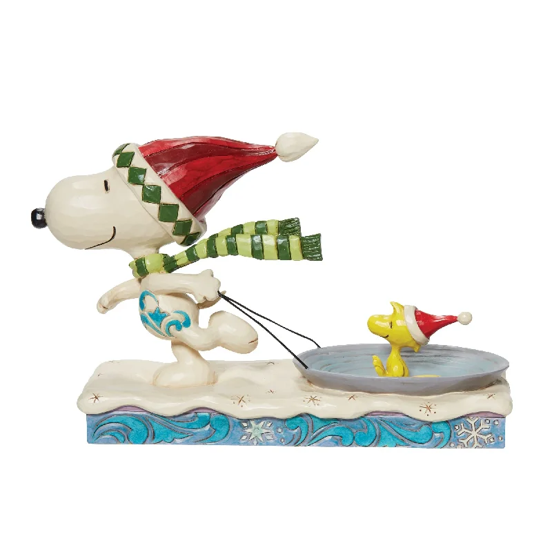 Snoopy w/ Woodstock on Saucer