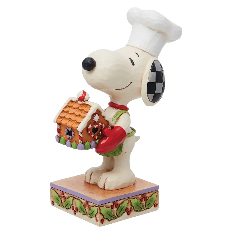 Snoopy with Gingerbread House