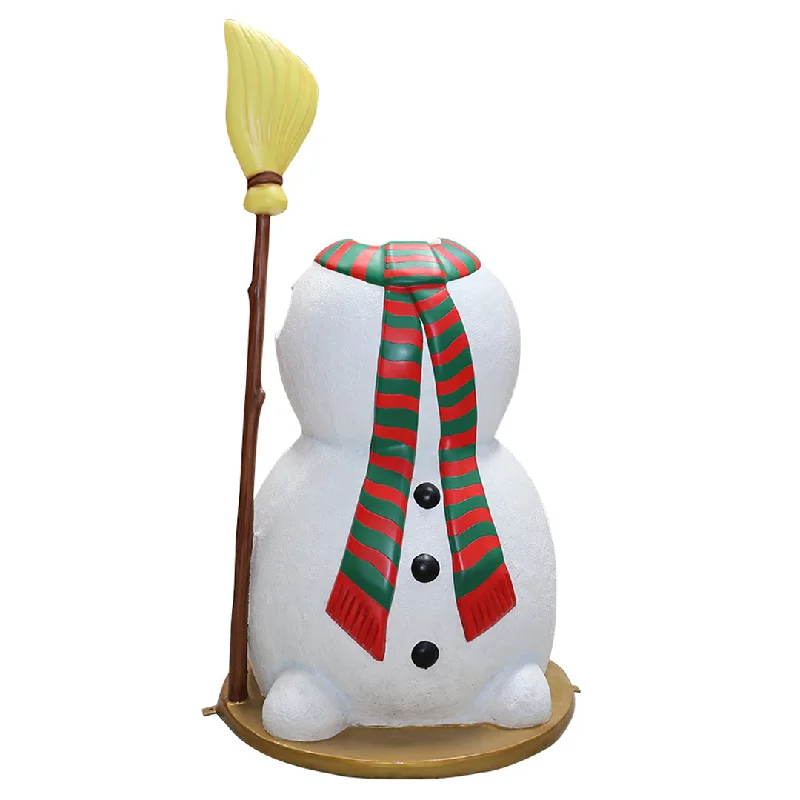 Snowman with Broom Photo Op