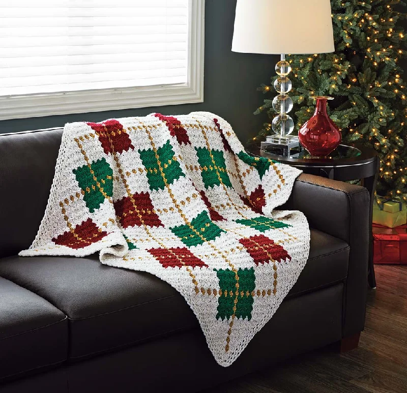 Sparkling Argyle Throw