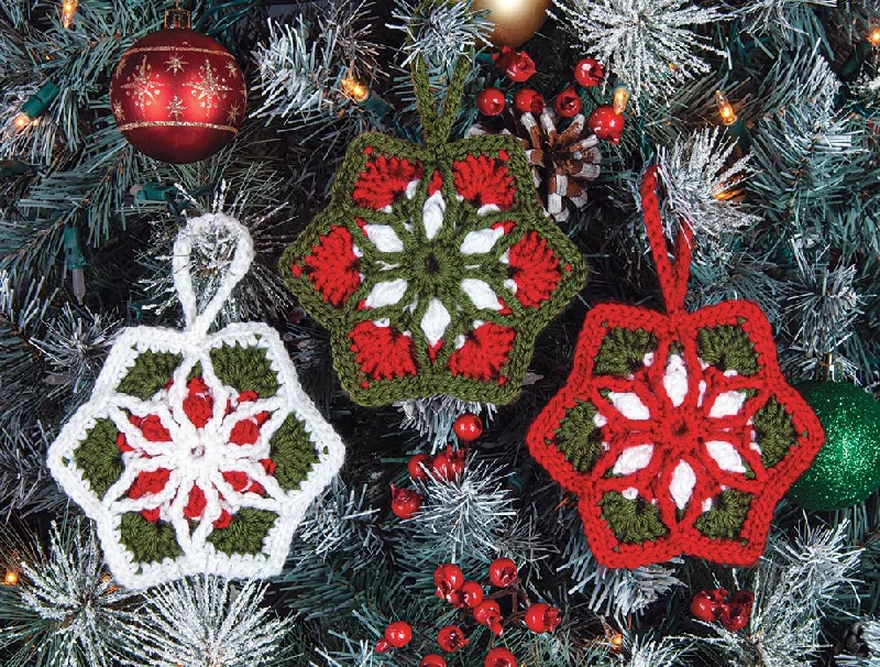 Star Holiday Crochet Ornaments