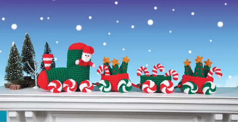 The Peppermint Express | Crochet Christmas Train Kit